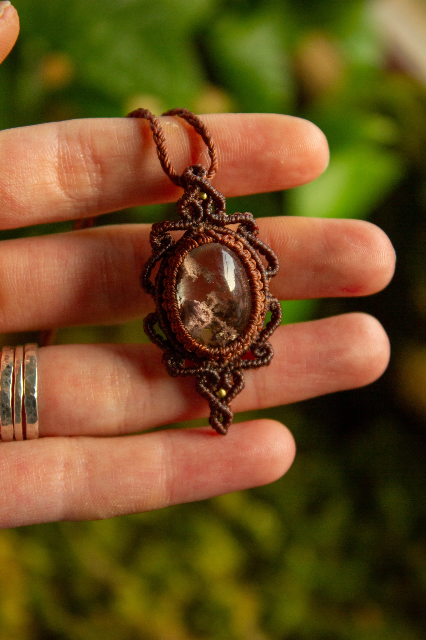 Garden Quartz • macrame necklace