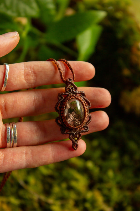 Garden Quartz • macrame necklace