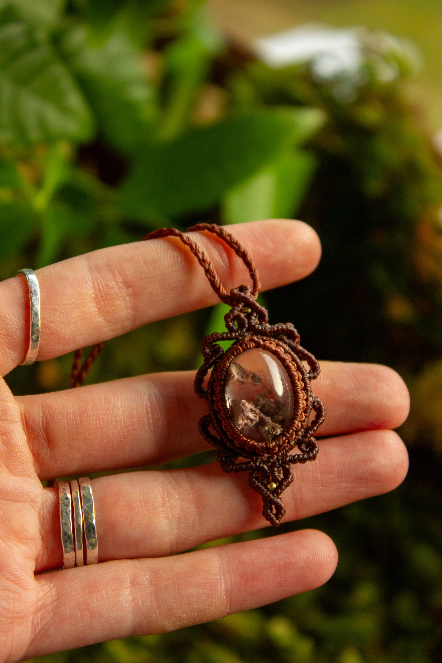 Garden Quartz • macrame necklace