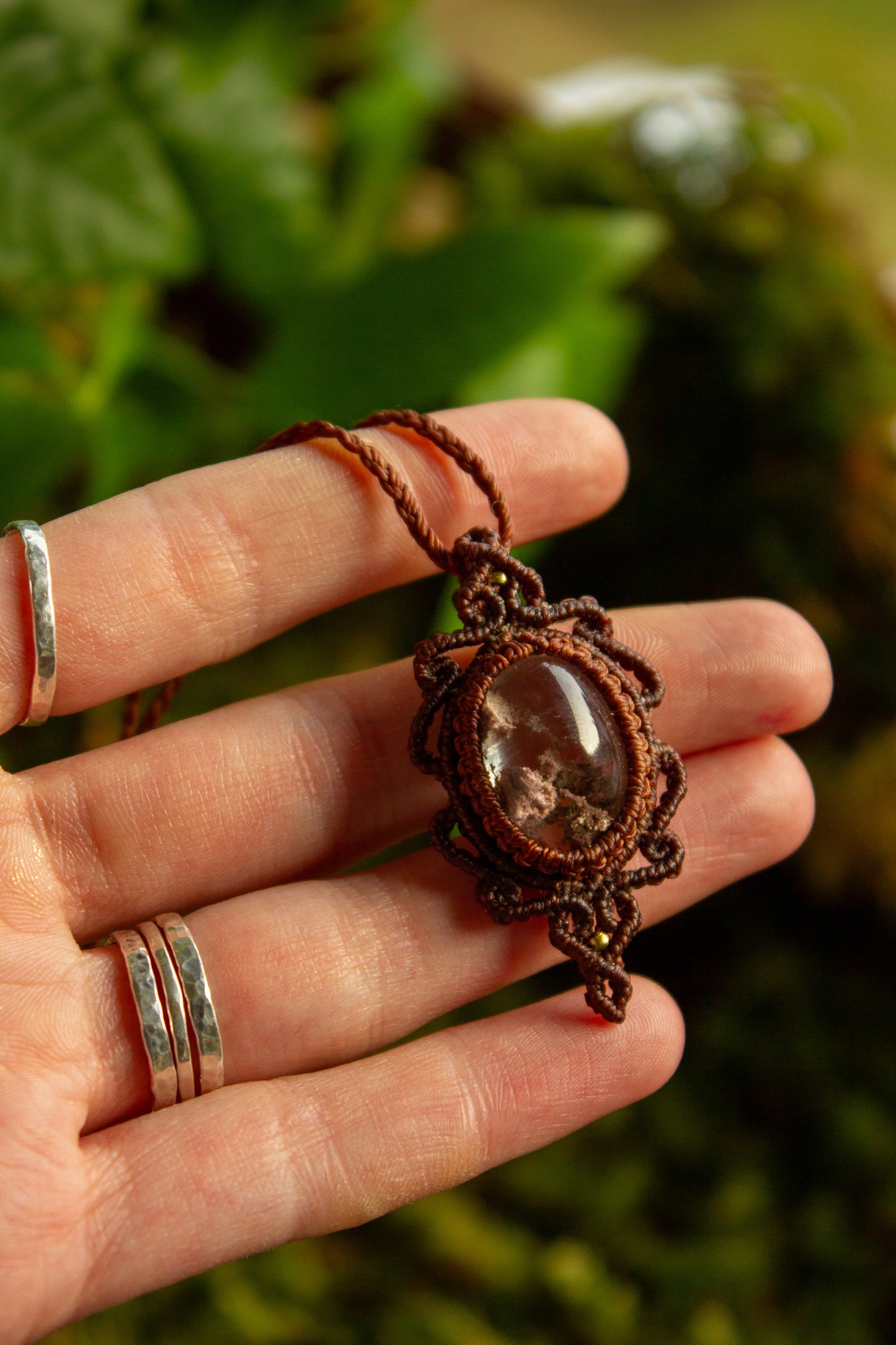 Garden Quartz • macrame necklace