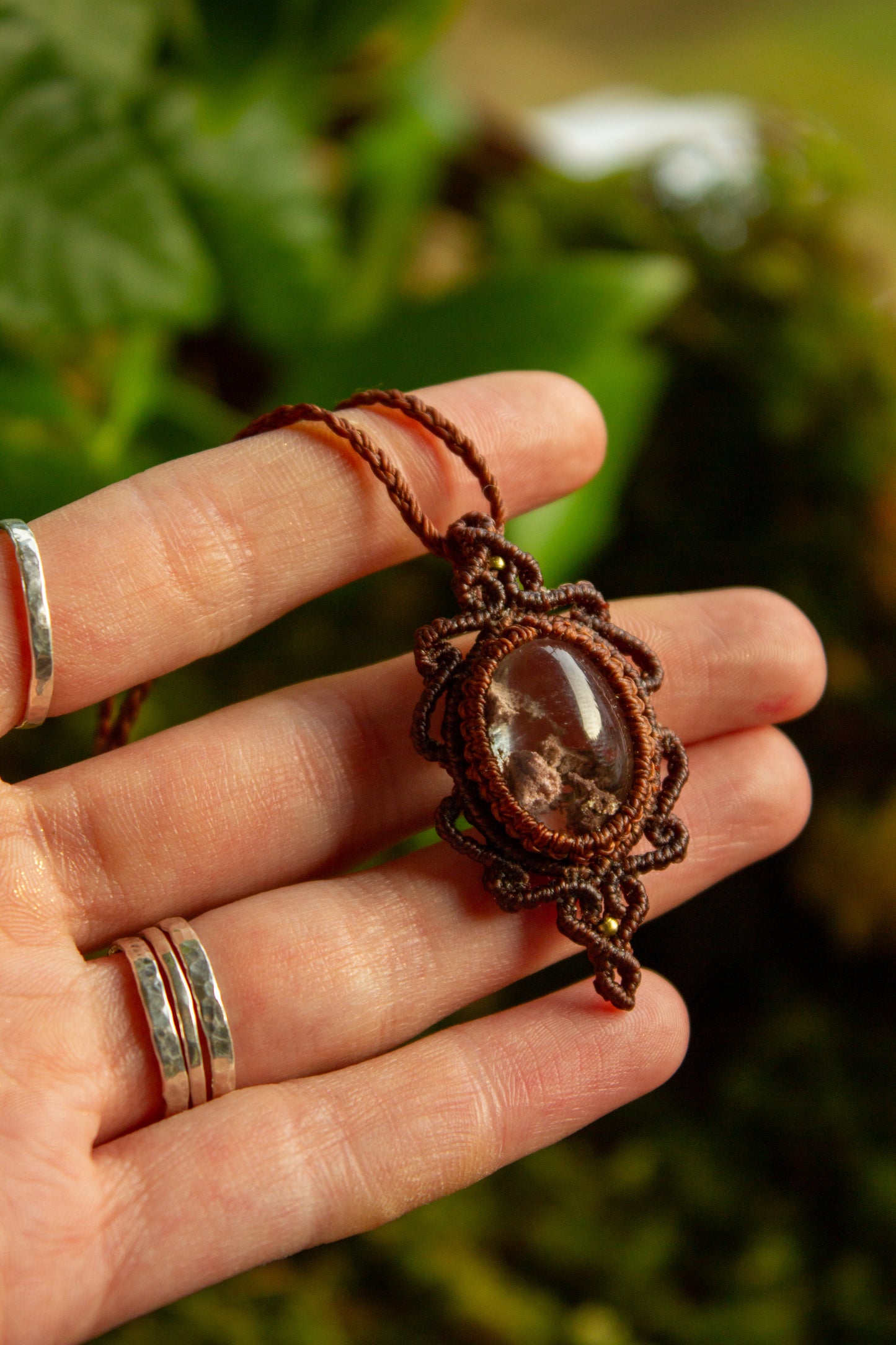 Garden Quartz • macrame necklace