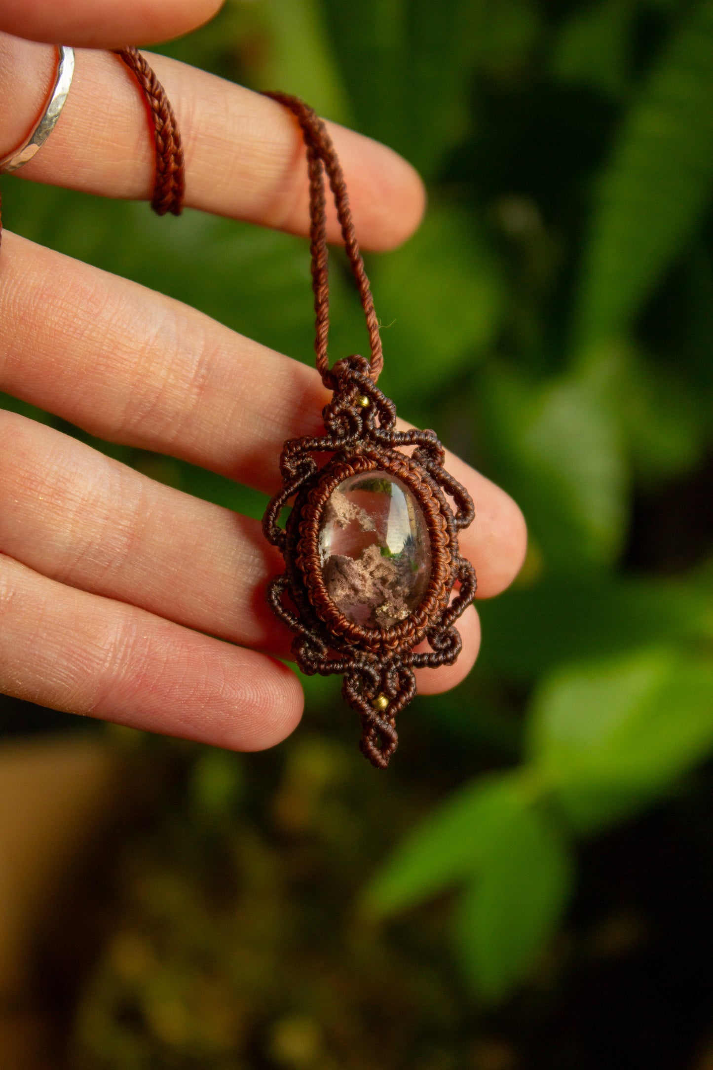 Garden Quartz • macrame necklace