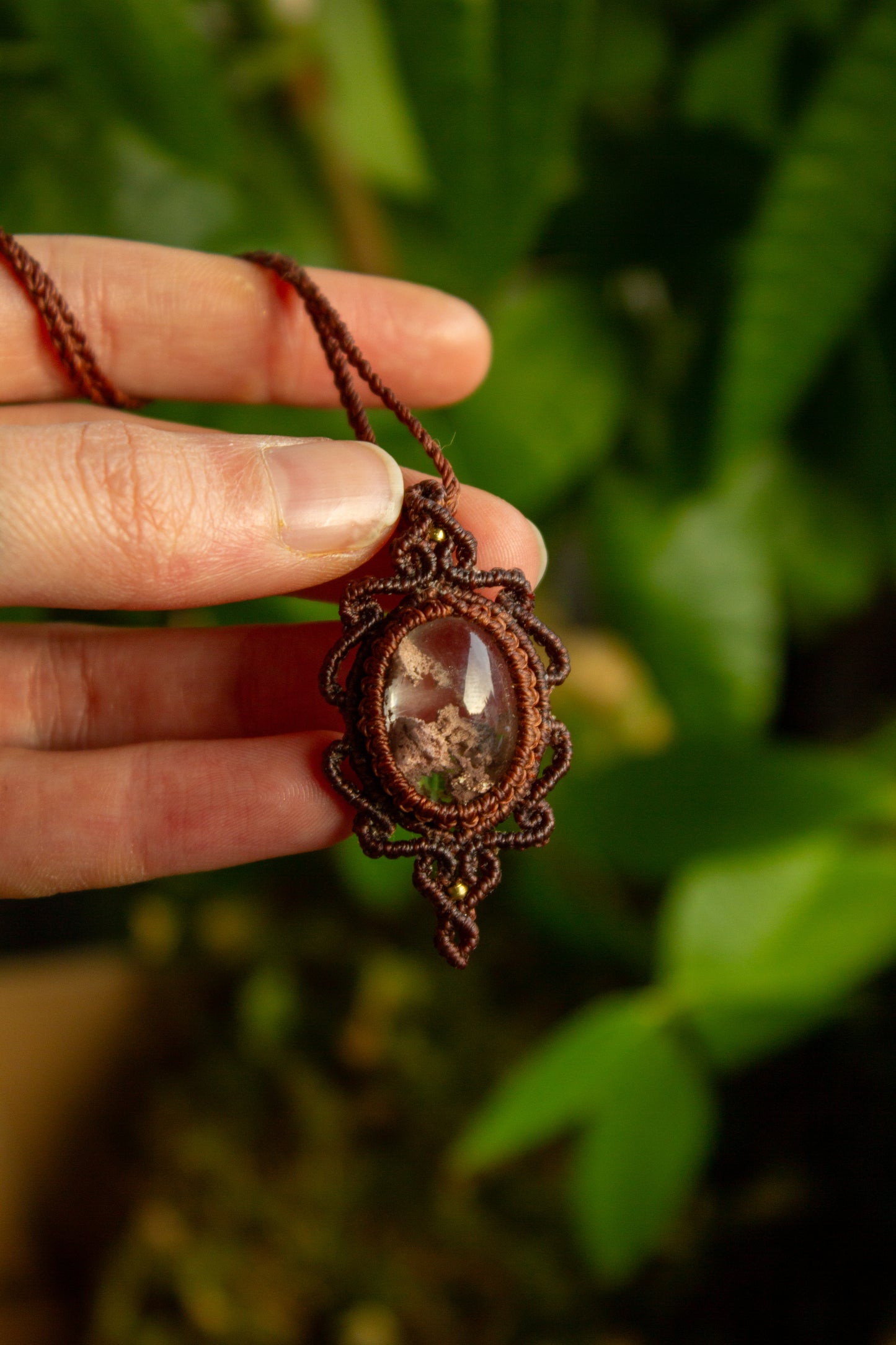Garden Quartz • macrame necklace