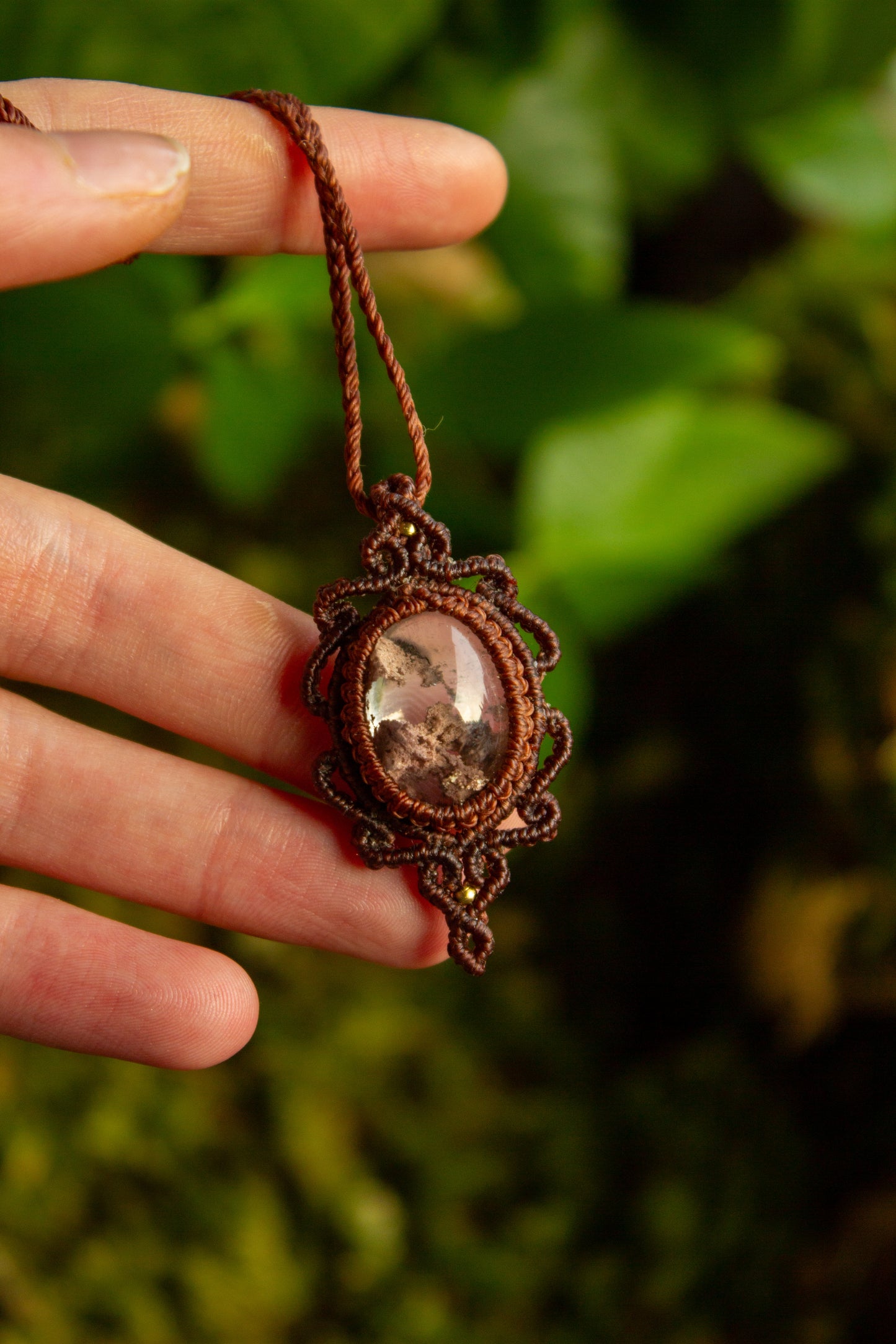 Garden Quartz • macrame necklace