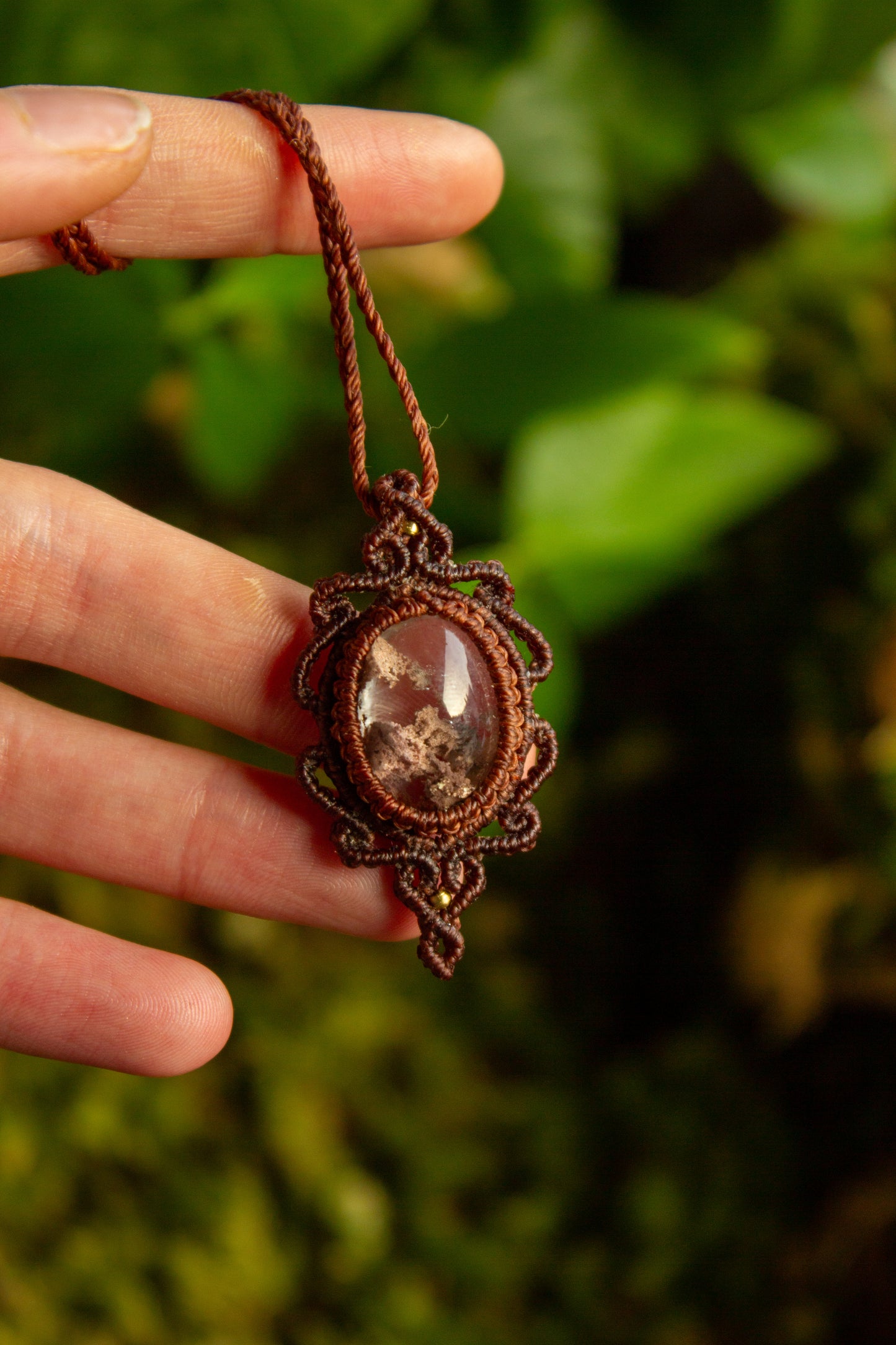 Garden Quartz • macrame necklace