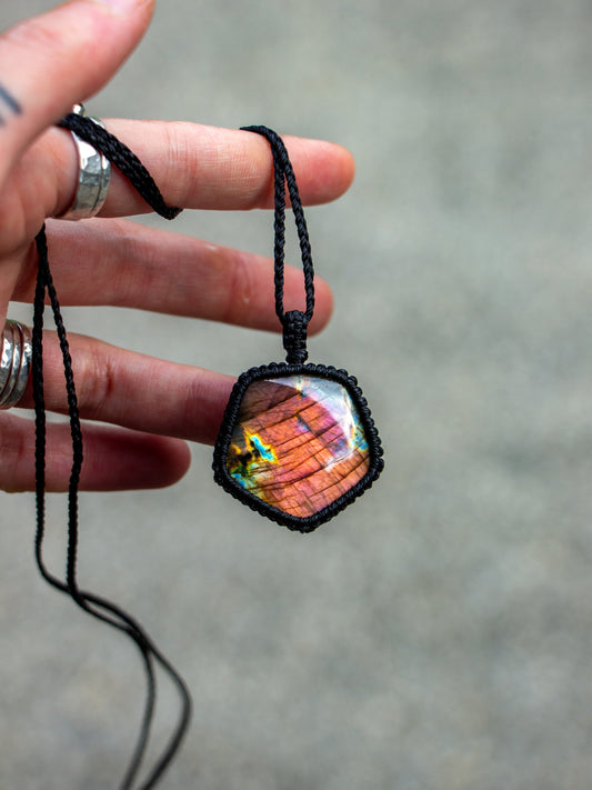 Labradorite necklace