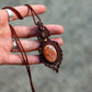 Moonstone & Confetti Sunstone necklace