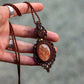 Moonstone & Confetti Sunstone necklace