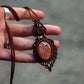 Moonstone & Confetti Sunstone necklace