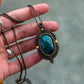 Shattuckite necklace