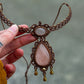 Rose Quartz & Peach Moonstone necklace