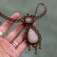 Rose Quartz & Peach Moonstone necklace