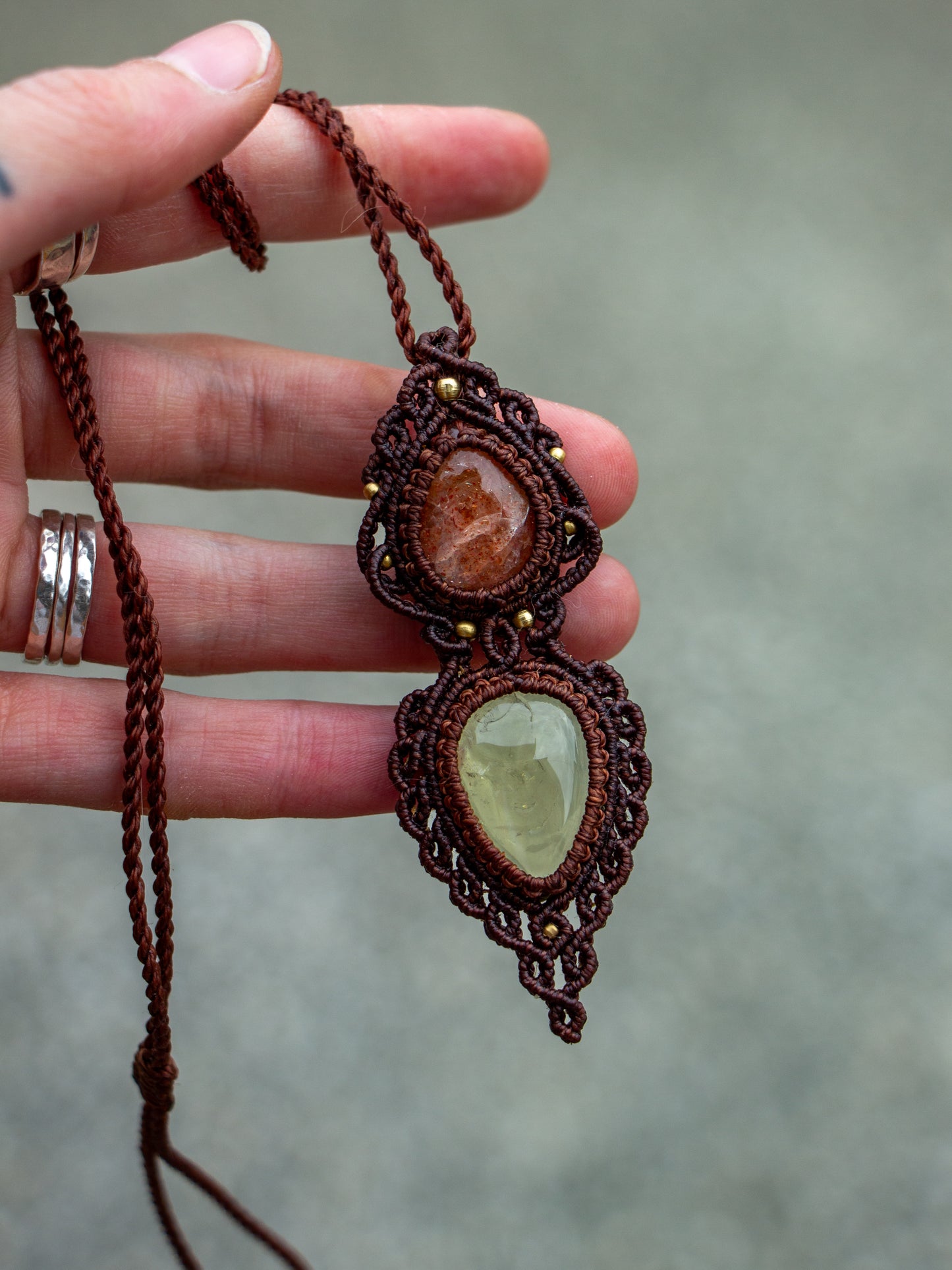 Sunstone & Citrine necklace