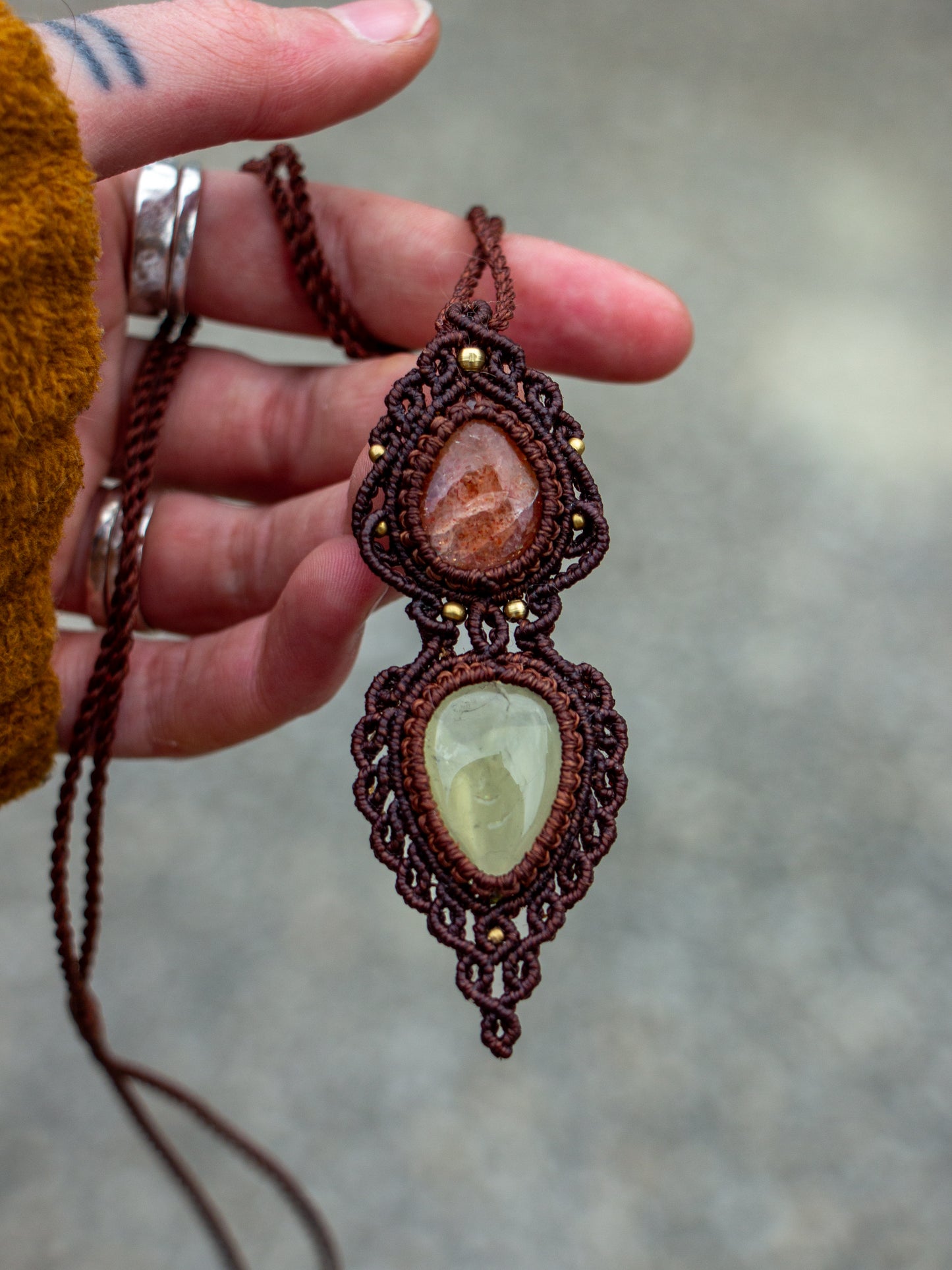 Sunstone & Citrine necklace