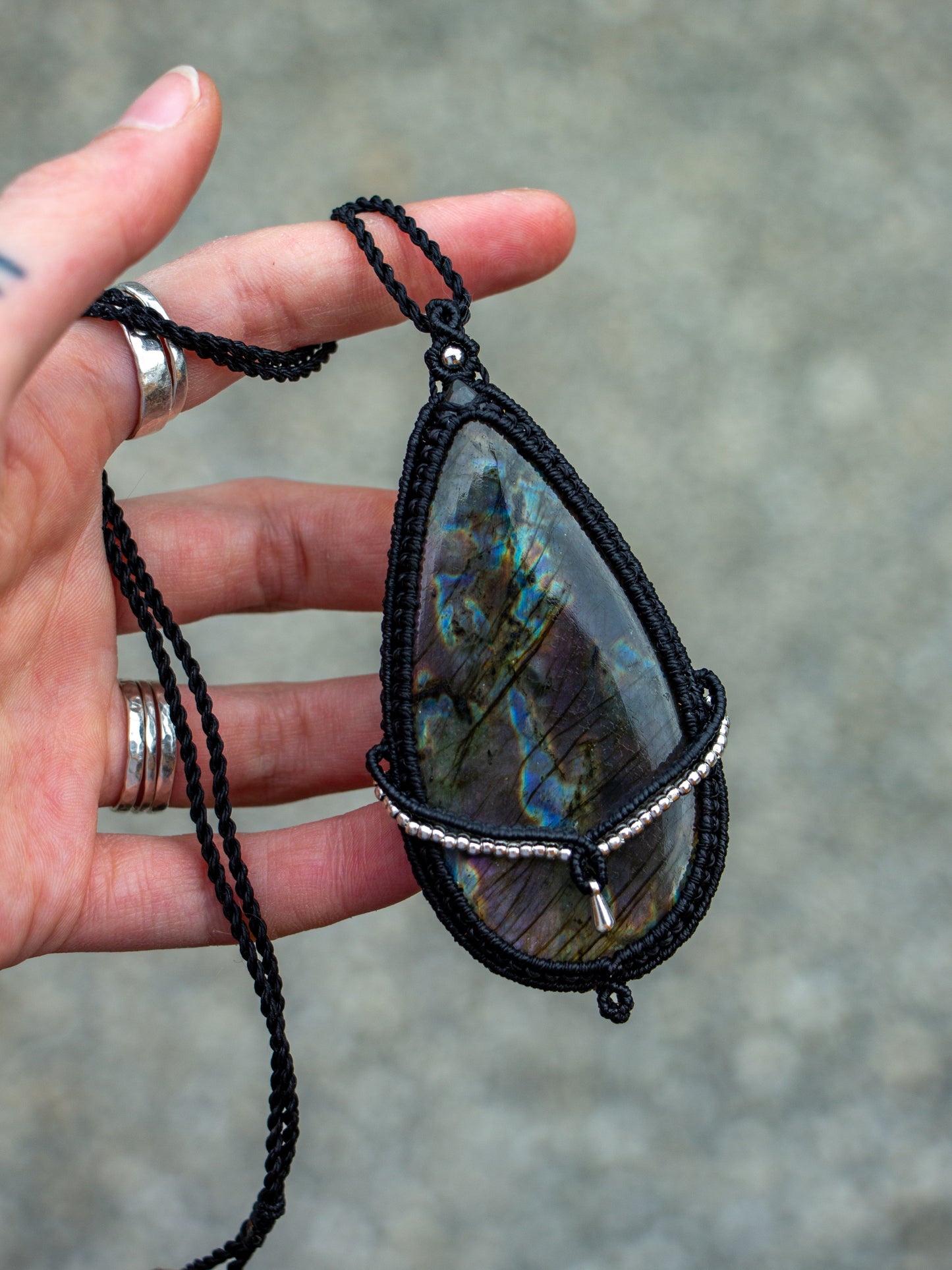 Labradorite necklace