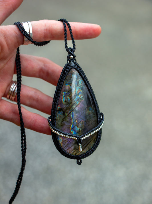 Labradorite necklace