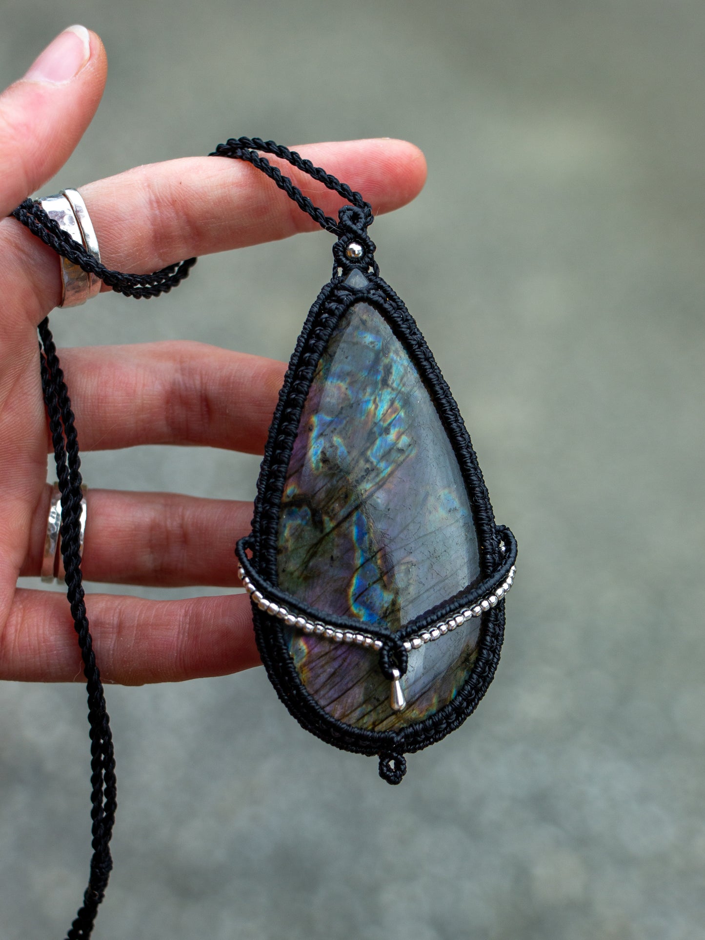 Labradorite necklace