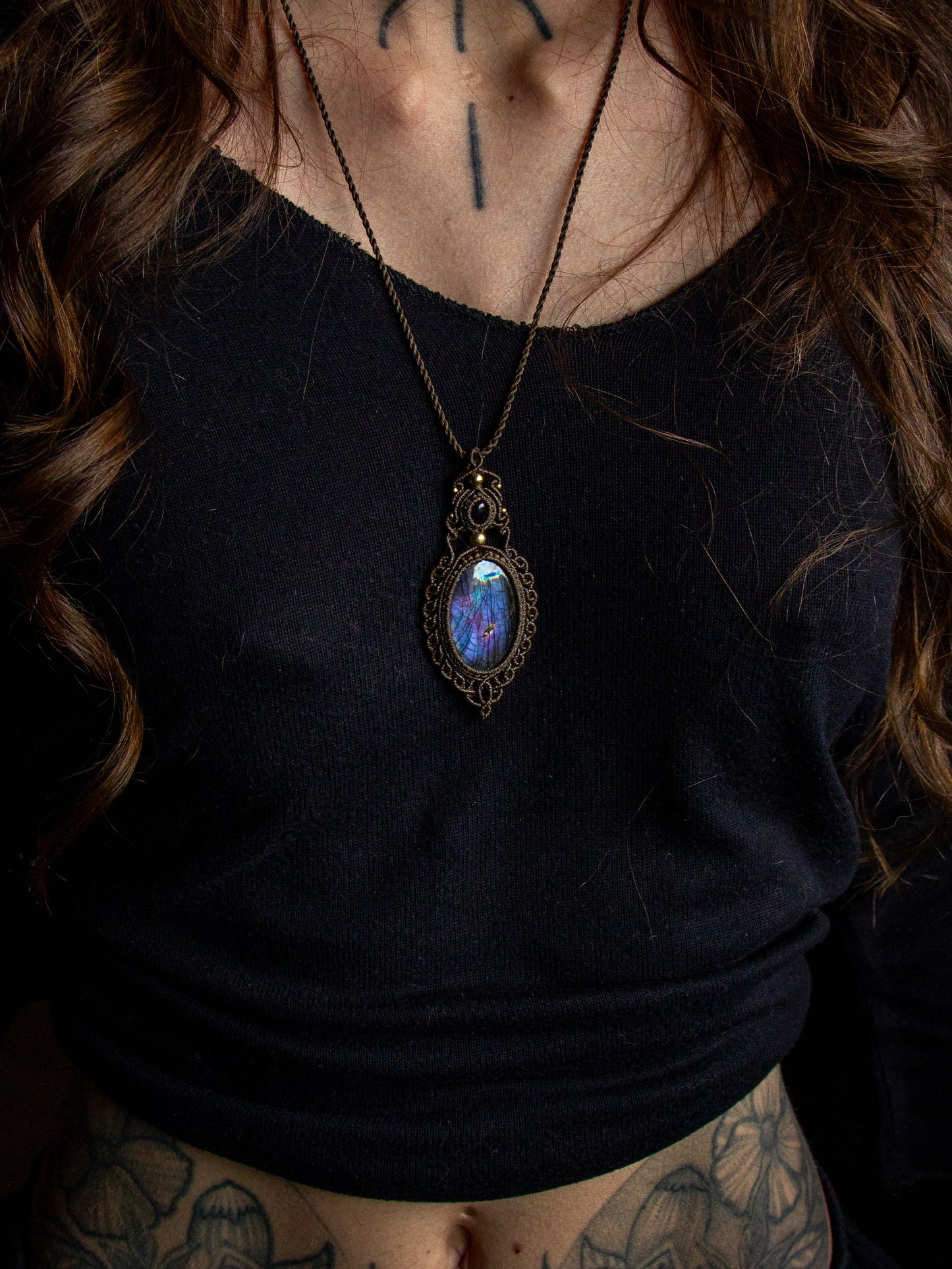 Amethyst & Labradorite necklace