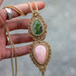 Fruity Jasper & Pink Opal necklace