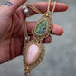 Fruity Jasper & Pink Opal necklace