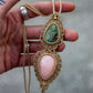 Fruity Jasper & Pink Opal necklace