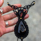 Druzy Onyx & Labradorite necklace