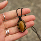 Tiger's Eye • macrame necklace