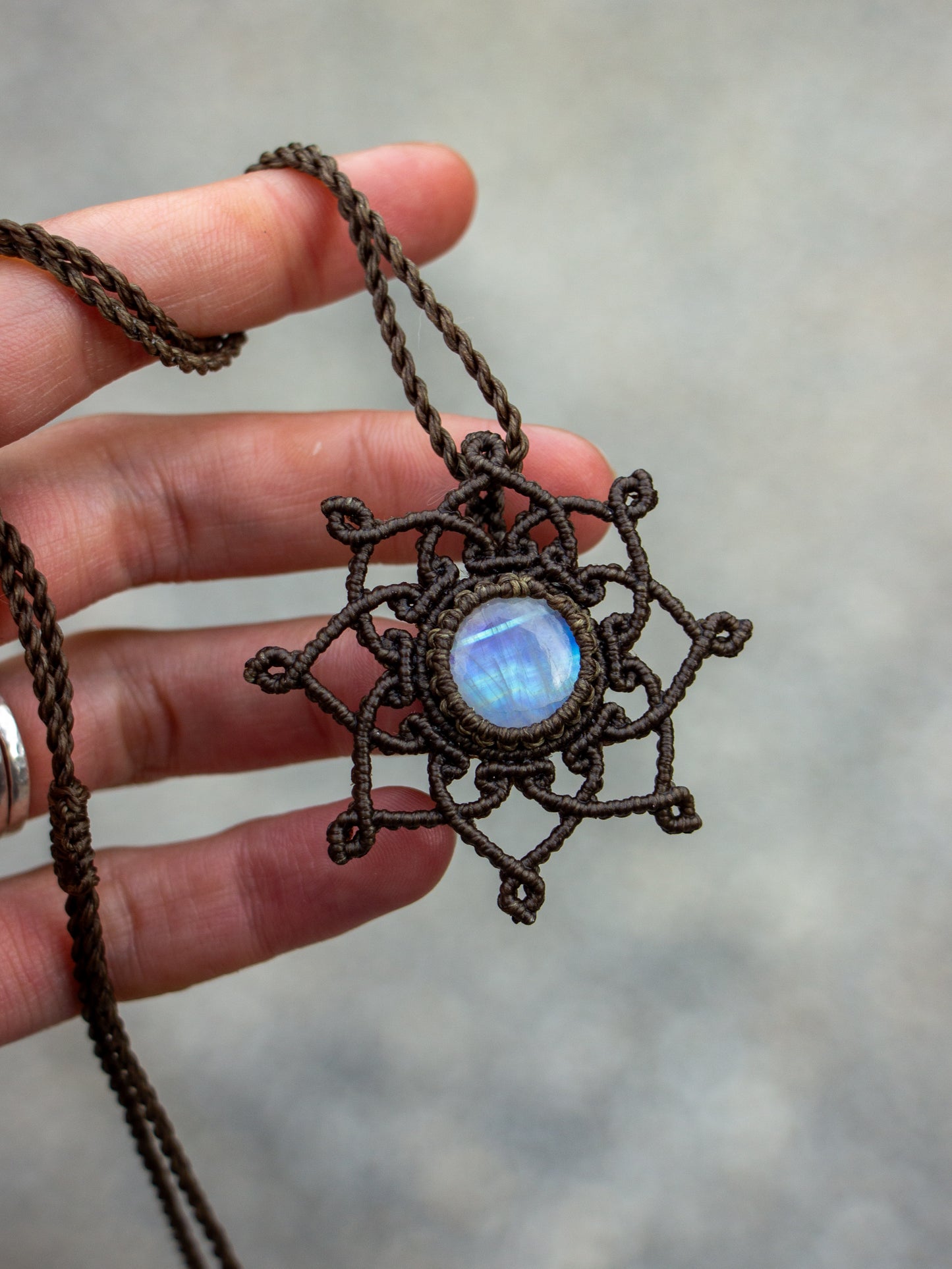 Rainbow Moonstone necklace