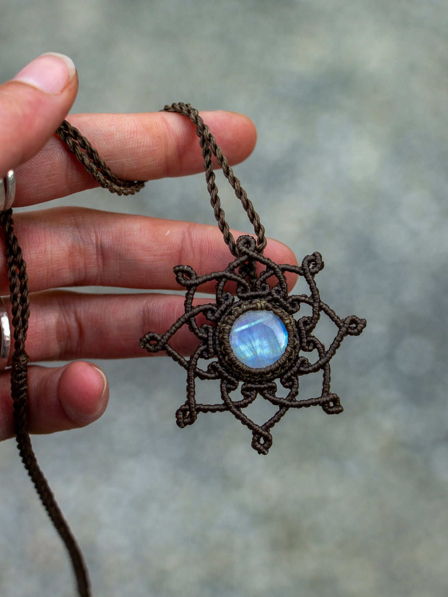 Rainbow Moonstone necklace