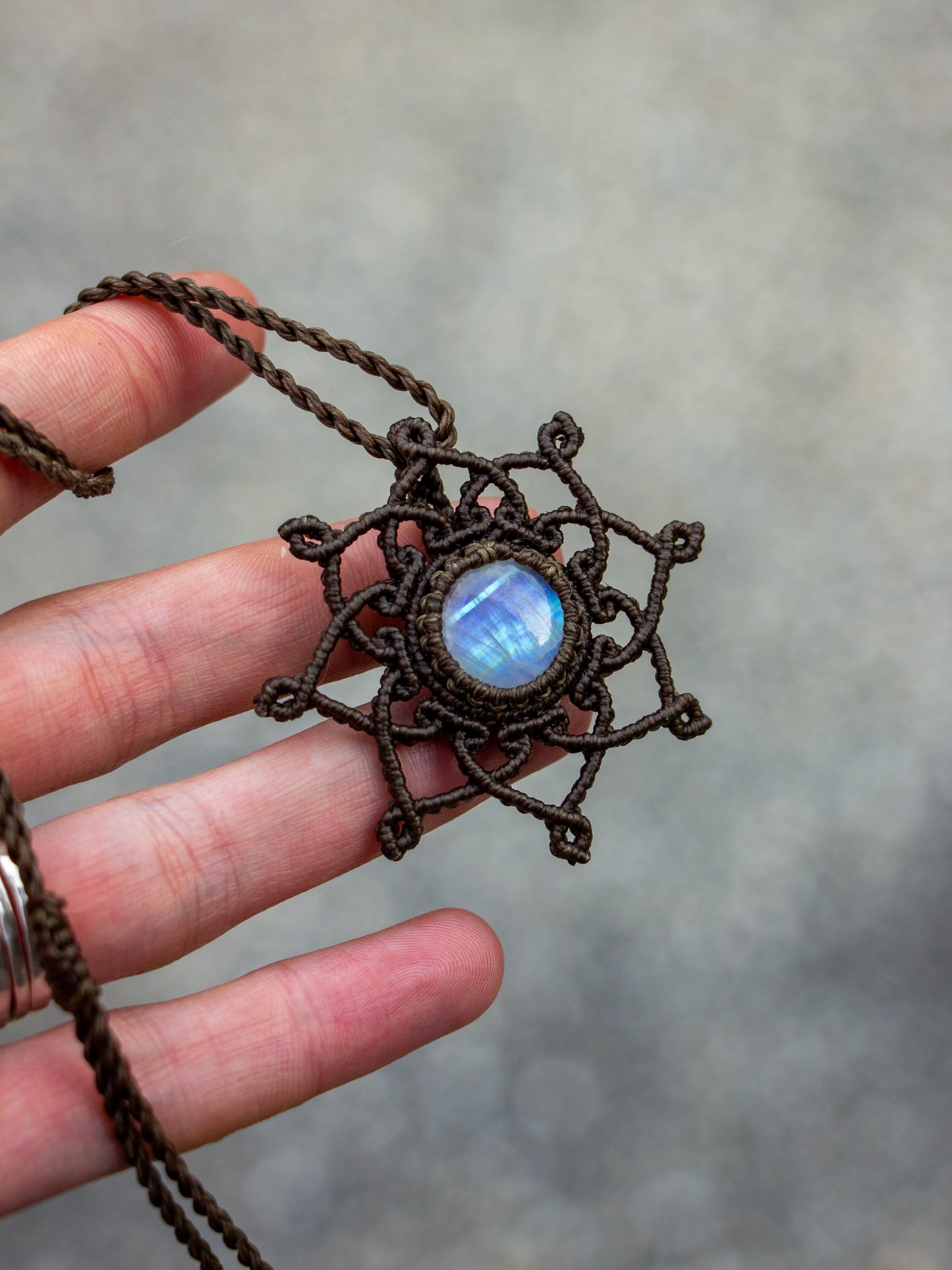 Rainbow Moonstone necklace