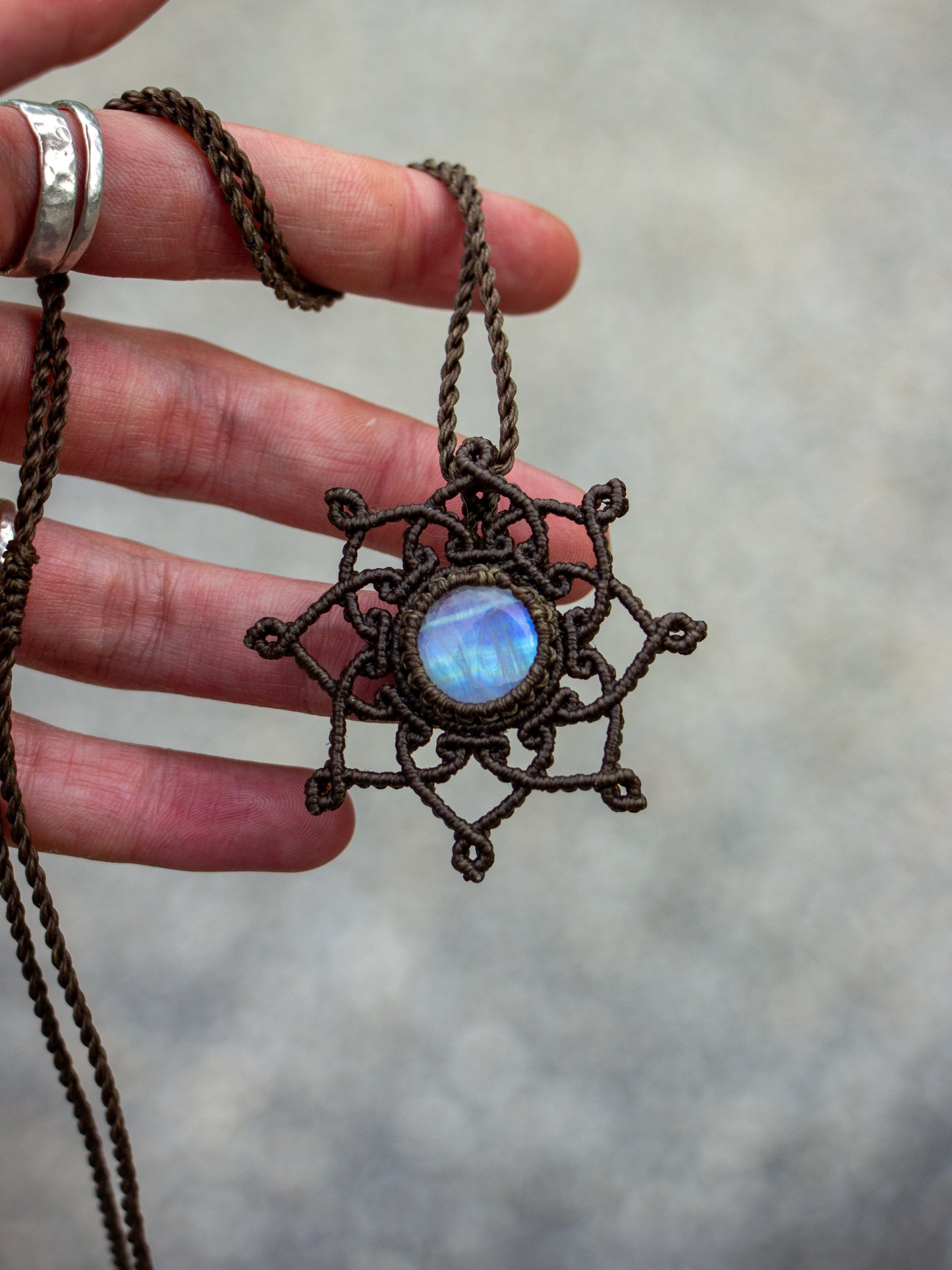 Rainbow Moonstone necklace