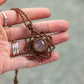 Rose Quartz macrame necklace
