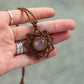 Rose Quartz macrame necklace