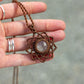 Rose Quartz macrame necklace