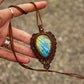 Labradorite • macrame necklace