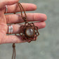 Rose Quartz macrame necklace