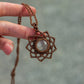 Rose Quartz macrame necklace