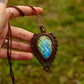 Labradorite • macrame necklace