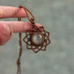 Rose Quartz macrame necklace