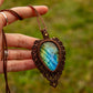 Labradorite • macrame necklace