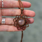 Rose Quartz macrame necklace