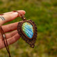 Labradorite • macrame necklace