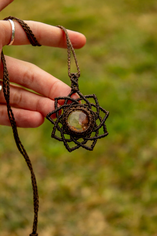 Garden Quartz • macrame necklace
