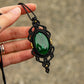 Malachite • macrame necklace