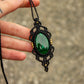 Malachite • macrame necklace