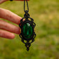 Malachite • macrame necklace