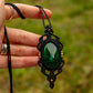 Malachite • macrame necklace