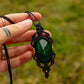 Malachite • macrame necklace
