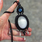 Kyanite & Selenite macrame necklace