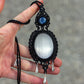Kyanite & Selenite macrame necklace